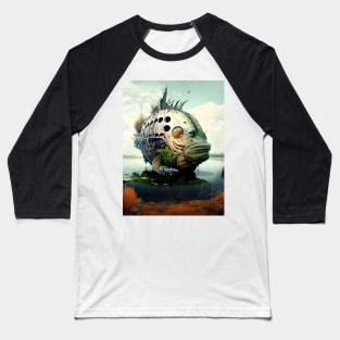 The Armored Angler: The Future of Fish Baseball T-Shirt